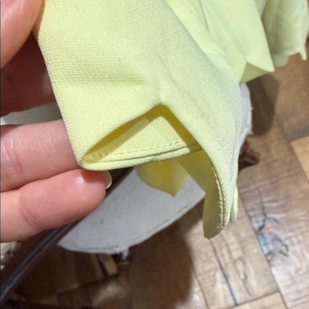 Skirt society Yellow Scalloped Midi Dress - Picture 9 of 9